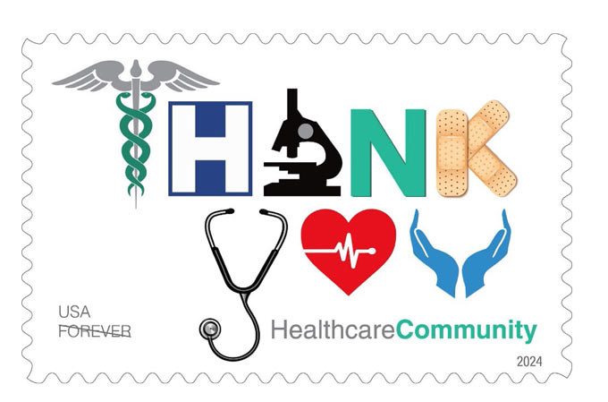 usps announces thank you healthcare community stamp 1