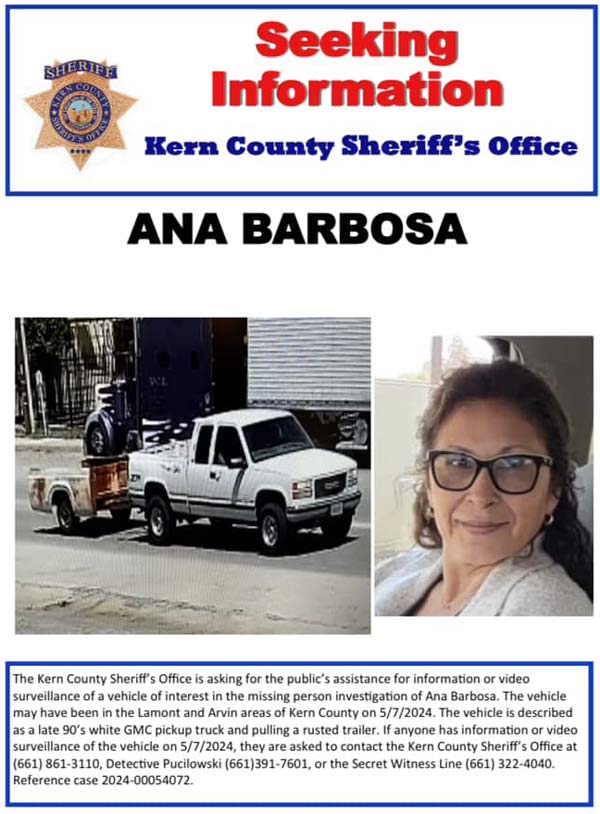 KCSO missing Barbosa