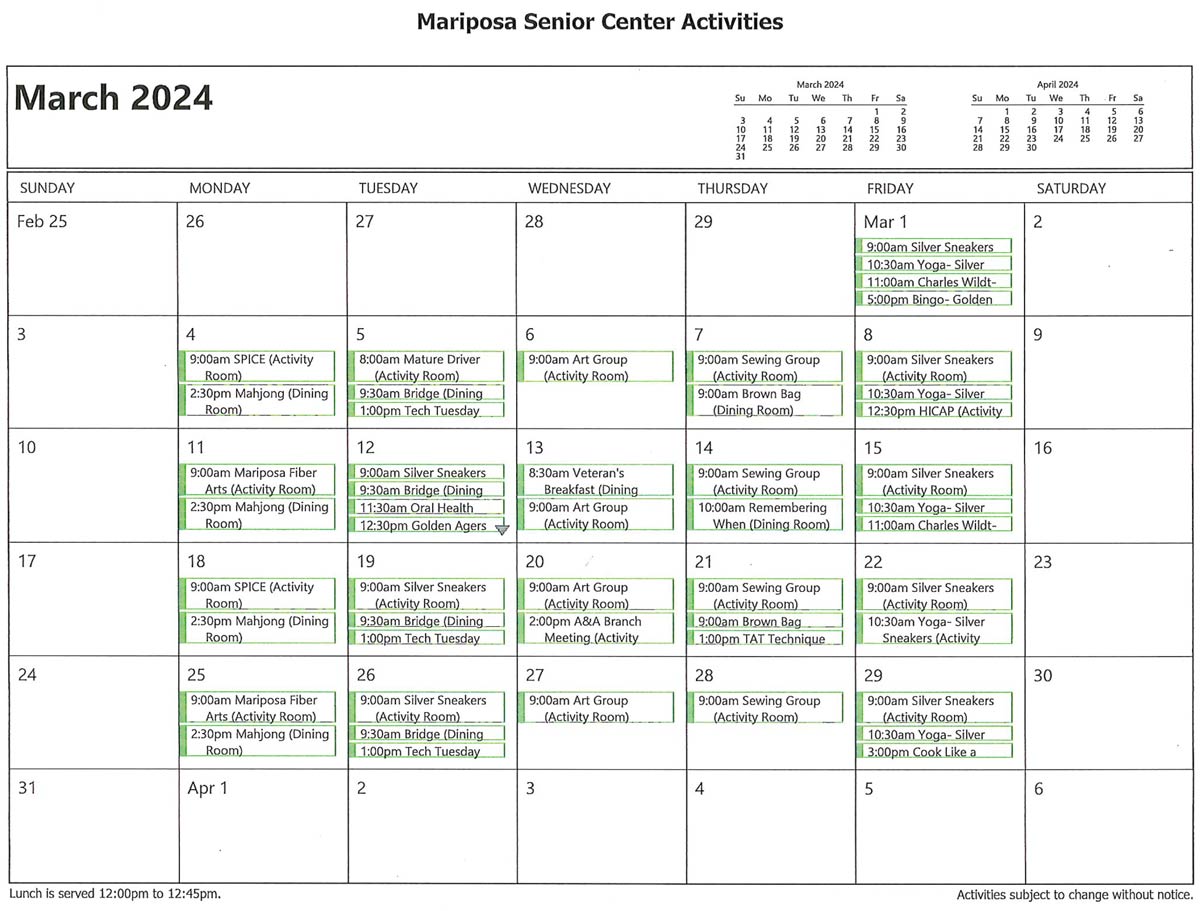March Activities