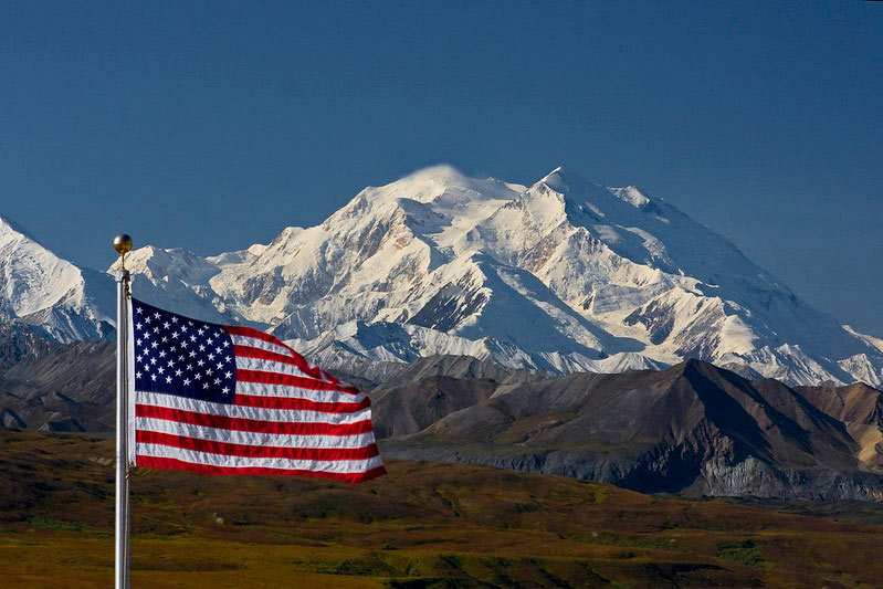 flag in denali national park credit nps