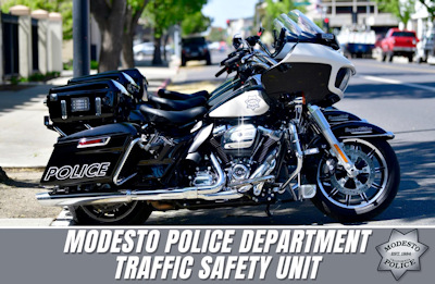 Modesto Police Dept motorcycle