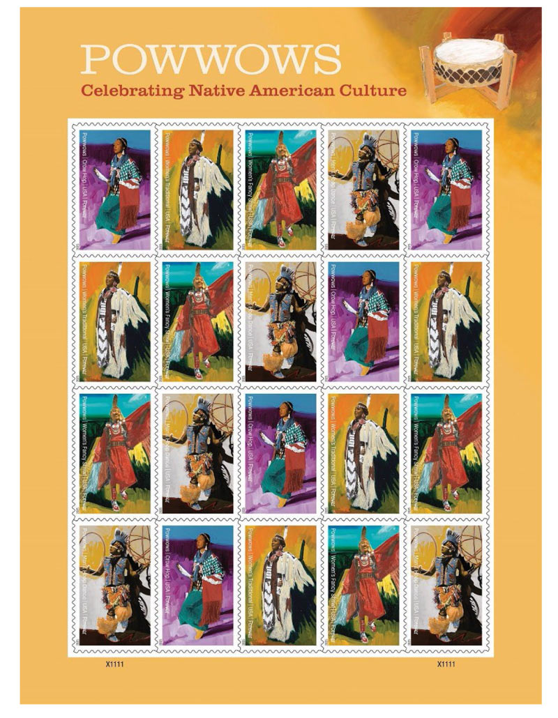 usps dedicates powwow forever stamps at the gathering of nations 1