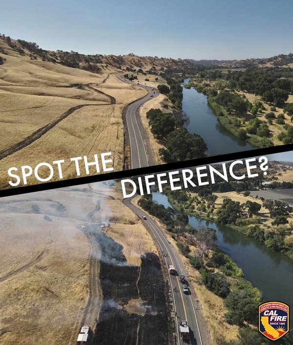 CAL FIRE roadside