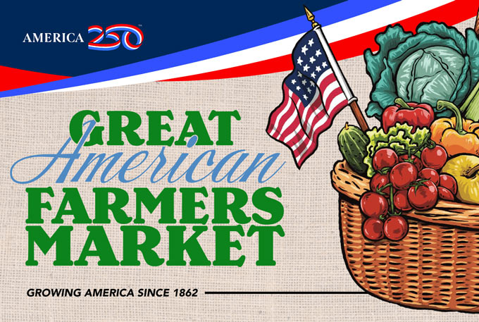Great American farmers market graphic