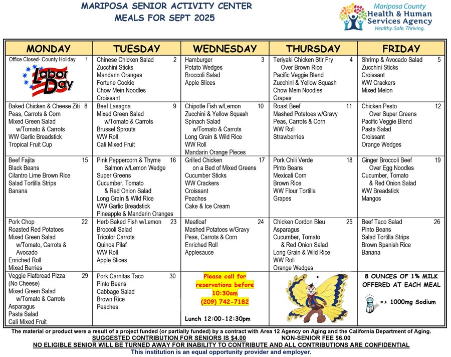 September Menu