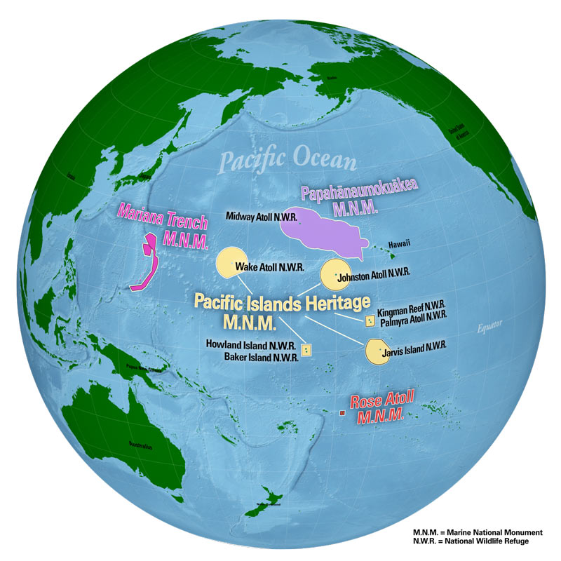 usfws four marine national monuments pacific large