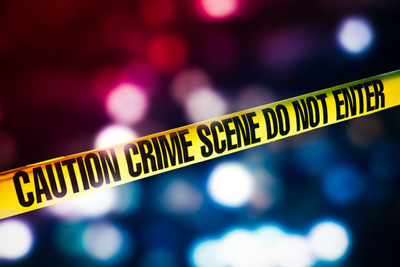 caution crime scene tape