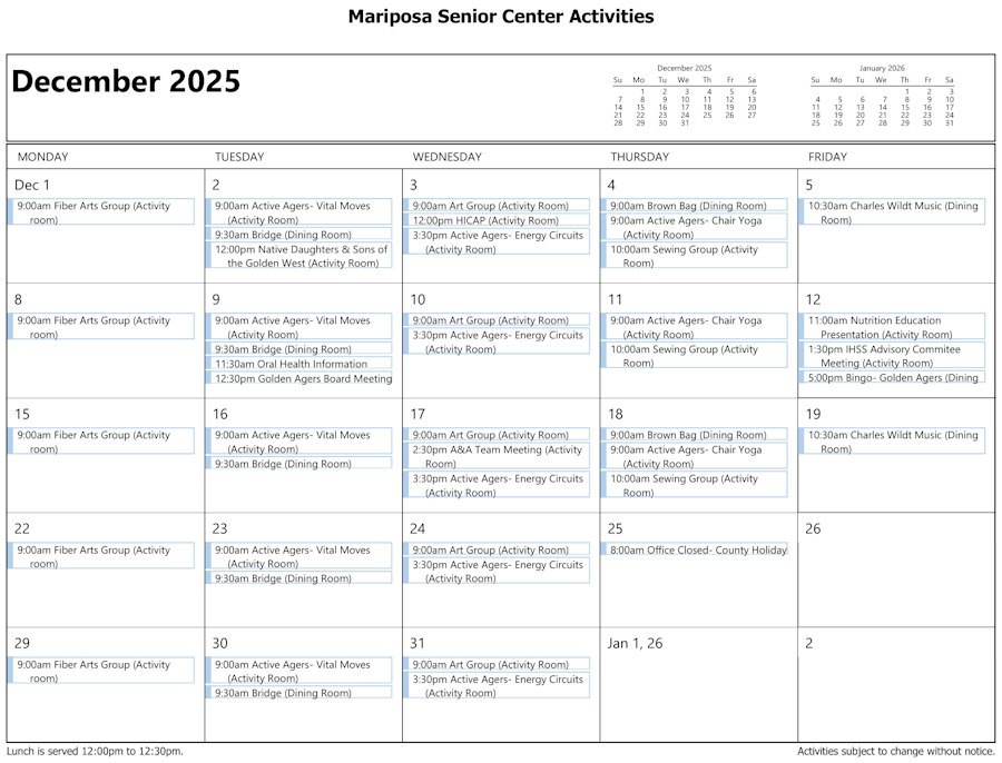 December calendar