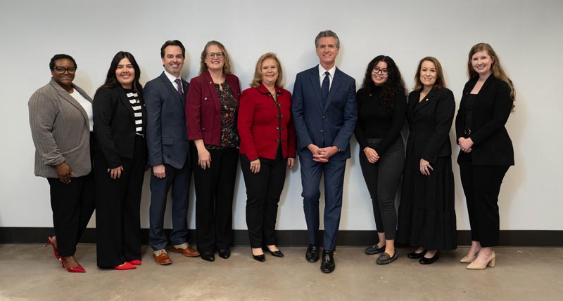 newsom 107.3 stan state group with gov newsom
