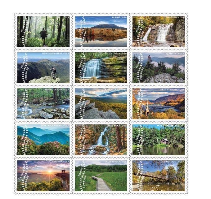 usps121 take a hike with new forever stamps featuring the appalachian trail 1