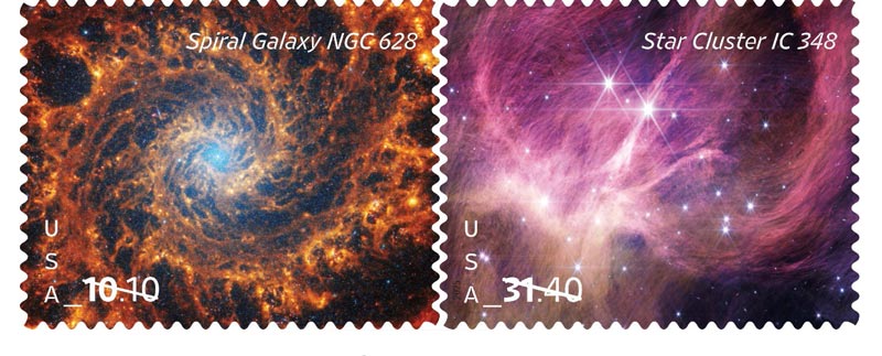 usps122.1 new stamps feature images from nasa james webb space telescope 1