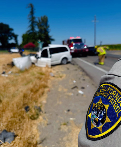Madera CHP 4way crash 1