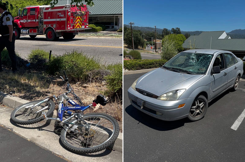 Oakhurst CHP bike crash