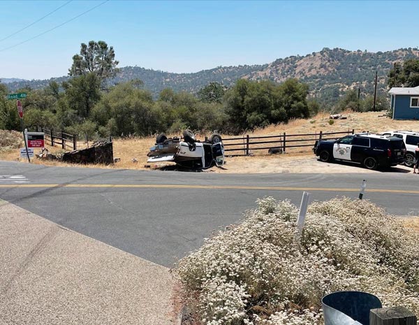 Oakhurst CHP solo crash 2
