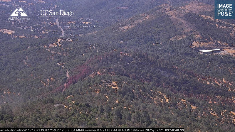 mariposa county trap fire monday morning july 22 2025 ALERTCalifornia UC San Diego