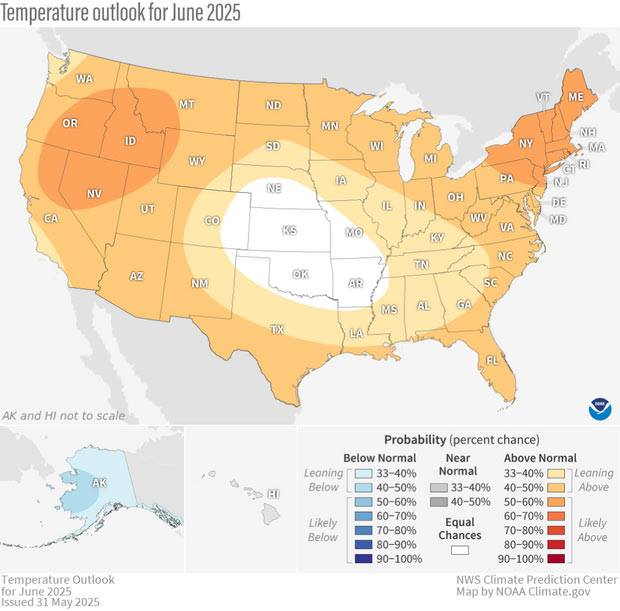 june cpc us climate outlook temperature 2025 06 02