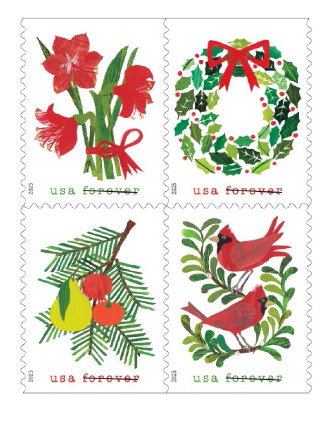 usps announces new holiday cheer and elie wiesel stamps 1