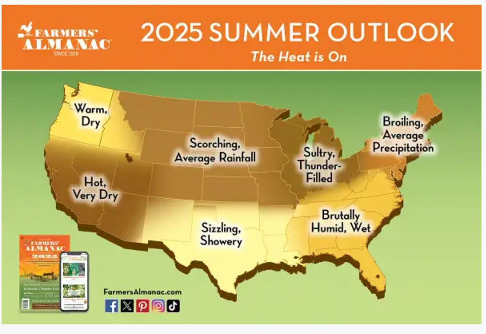 farmers almanac summer 2025 map