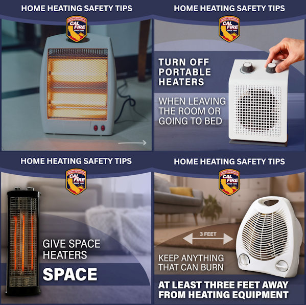 CAL FIRE heater
