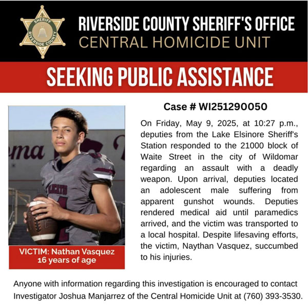 RCSO homicide Naythan Vasquez