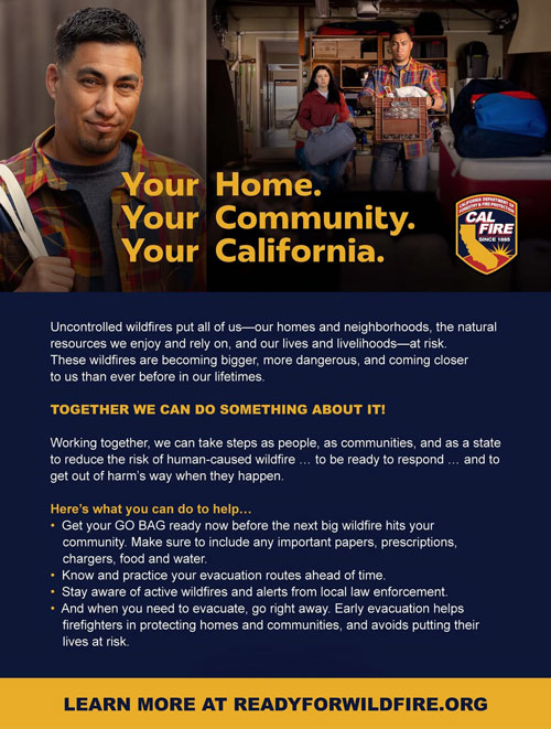 CAL FIRE safety 500