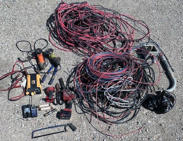 KCSO wire theft