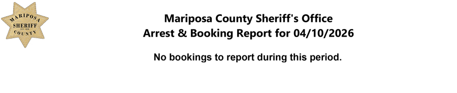 mariposa county booking report for april 10 2026