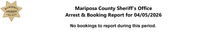 mariposa county booking report for april 5 2026