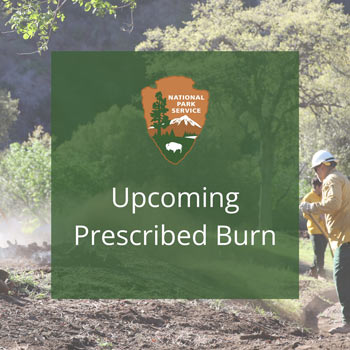 nps kings canyon upcoming prescribed burn graphic
