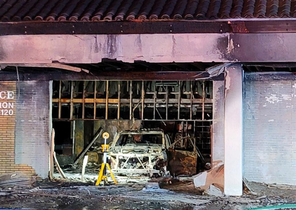 DOJ almaden valley post office fire