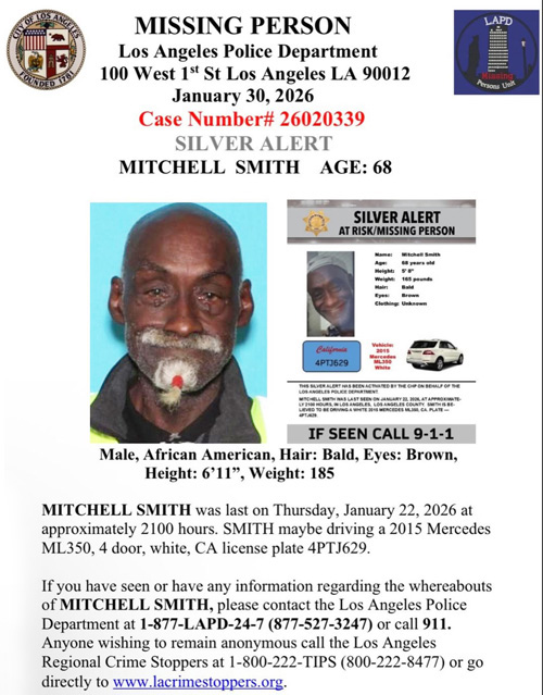 LAPD missing Mitchell Smith