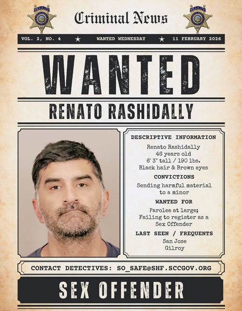 SCSO wanted Rashidally