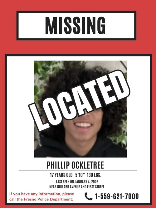 FPD missing Ockletree found