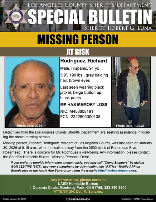 LASD missing Richard