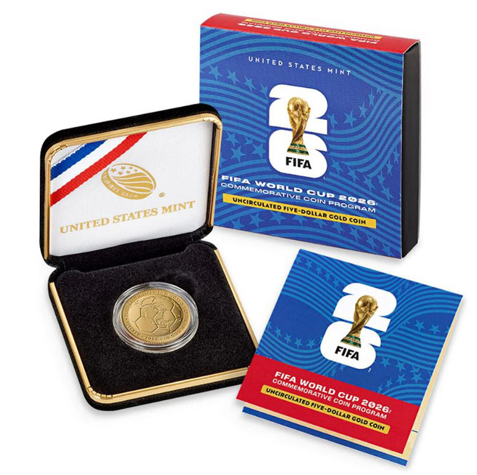 FIFA World Cup 2026 Uncirculated Five Dollar Gold Coin