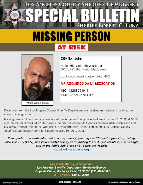 LASD missing Denna