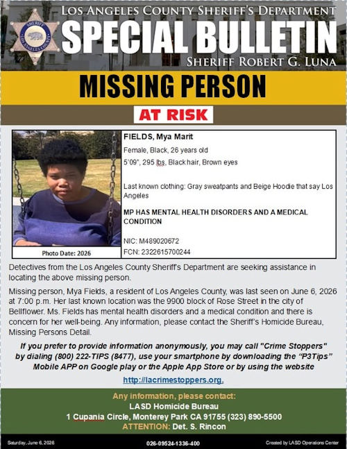 LASD missing Fields