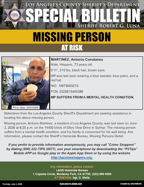 LASD missing Martinez