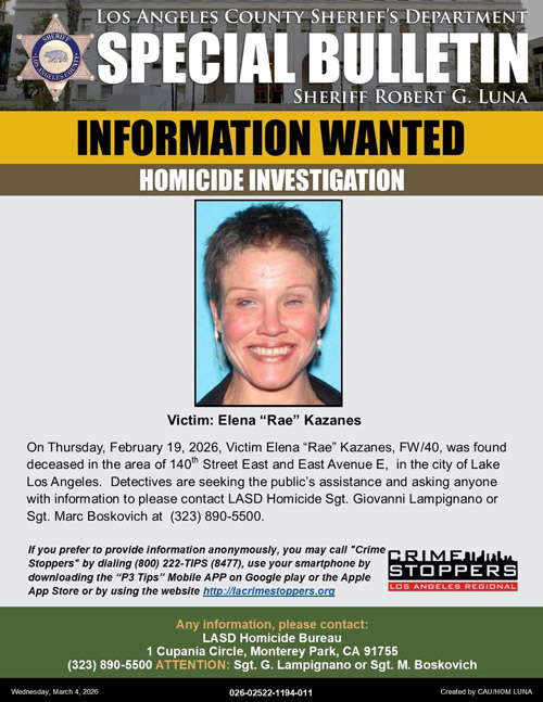 LASD homicide Kazanes