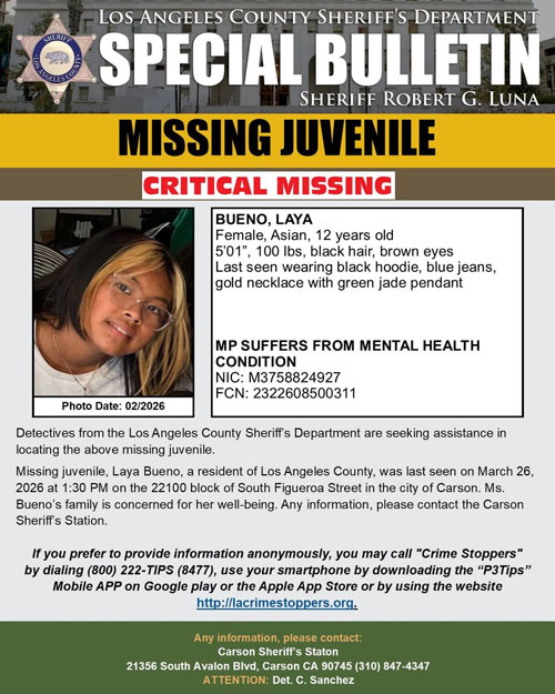 LASD missing Bueno