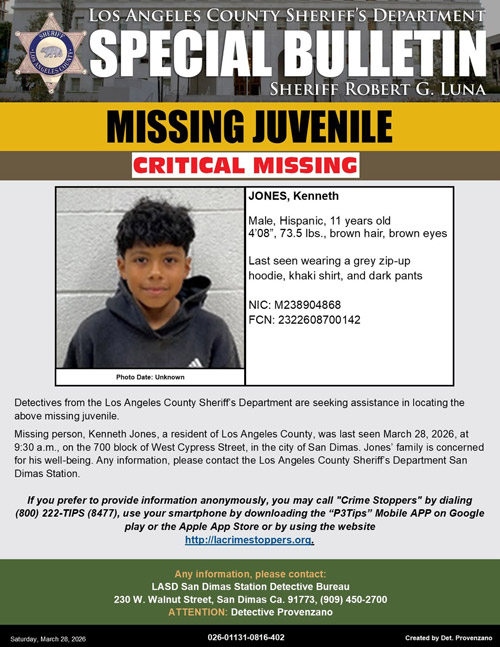 LASD missing Jones