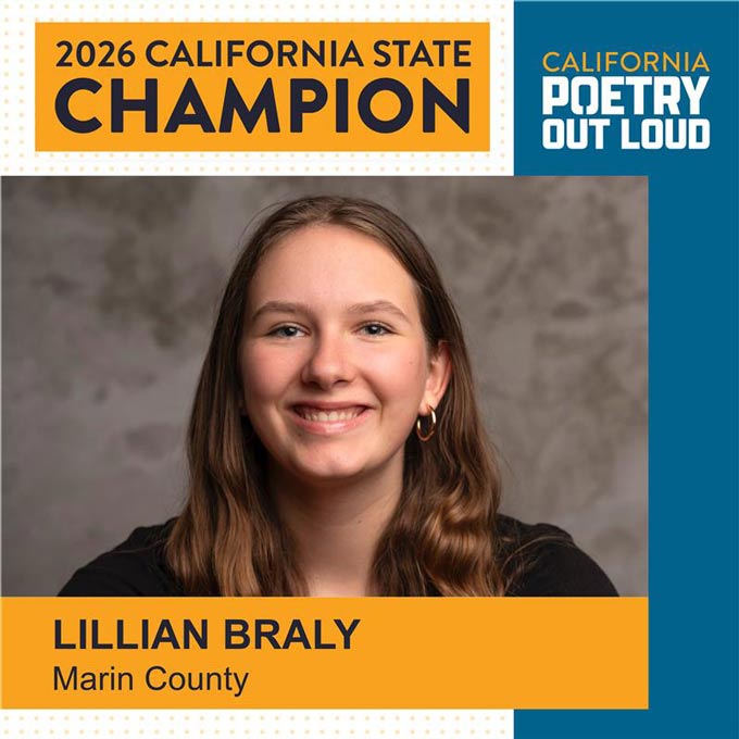 Lillian Braly California 2026 Poetry Out Loud Champion