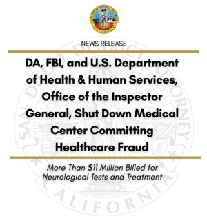 SDDA healthcare fraud