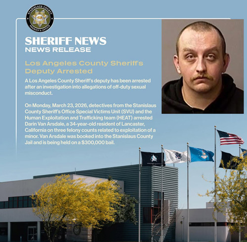 Stan SO LASD deputy arrest