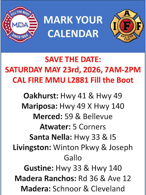 CAL FIRE fill the boot