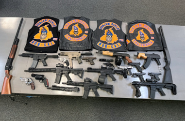 DOJ firearms seized