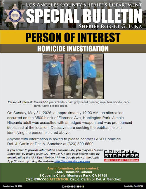 LASD homicide poi