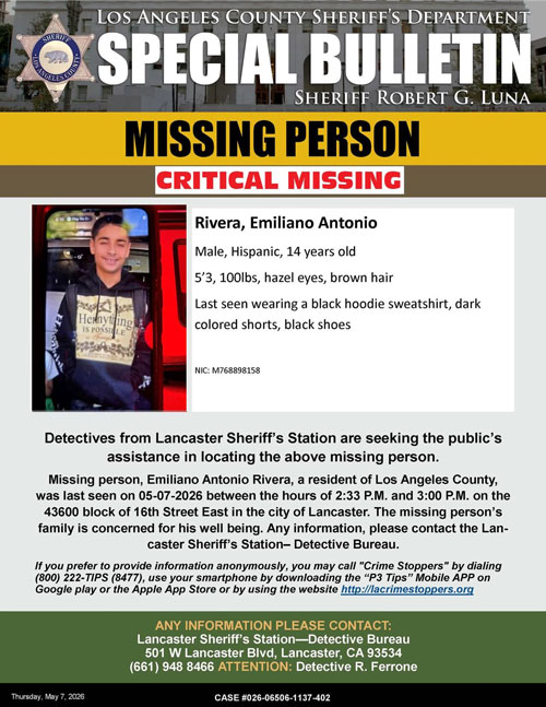 LASD missing teen