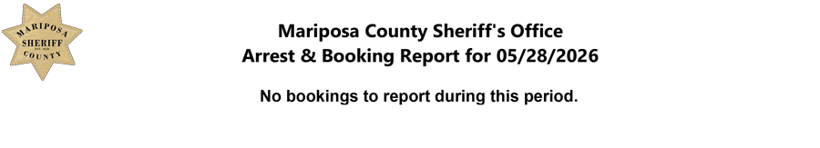 mariposa county booking report for may 28 2026