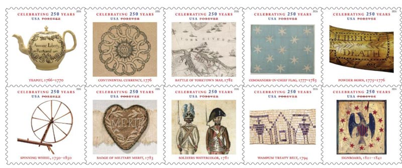 usps524 celebrates revolutionary war era objects 1